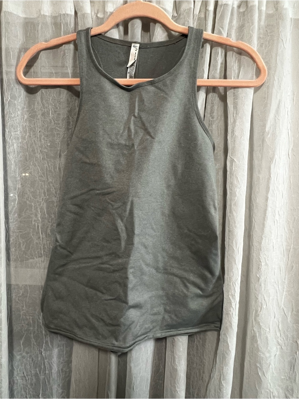FP Movement by Free People Charcoal Grey Scoop-Neck Tank
